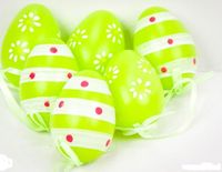 dekoracja wielkanocna jajka 6 szt.5220 WIE-0226