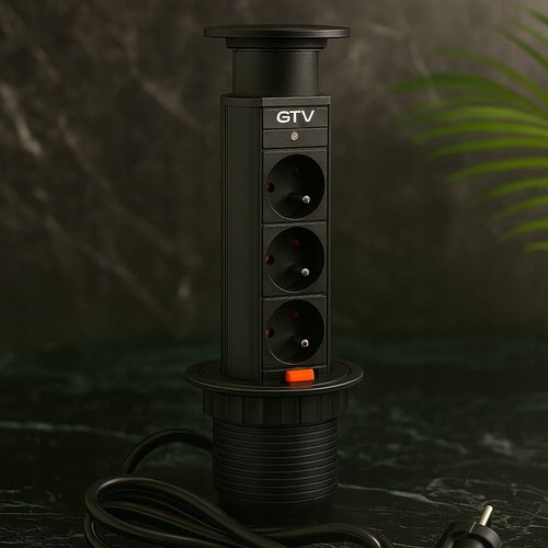 GNIAZDO POTRÓJNE CHOWANE W BLAT NABLATOWE GNIAZDKO na Arena.pl