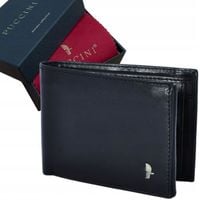 Klasyczny Portfel męski PUCCINI Murano MU-20438 czarny skórzany W