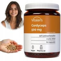 CORDYCEPS Kordyceps 500mg STANDARYZOWANY Ekstrakt 50% Energia Odporność 60k