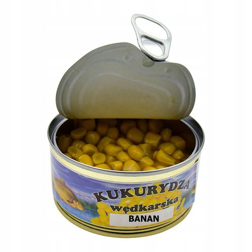 Kukurydza wędkarska w puszce przynęta zanęta 125 g aromat Bananowy na Arena.pl