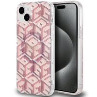 Guess GUHMP15SHGCUSTGP iPhone 15 / 14 / 13 6.1" różowy/pink hardcase IML