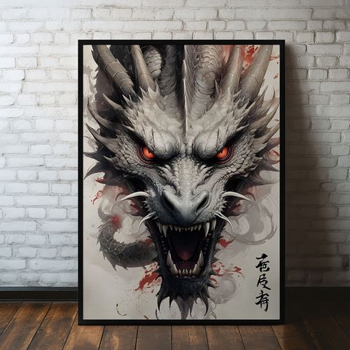 Plakaty w ramie  smok smoki 40x50 cm w czarnej ramie na Arena.pl