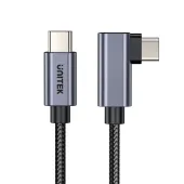 Unitek Kabel USB-C kątowy 90° PD100W 0,5m