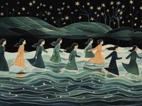 Plakat 20x15cm Nocna Procesja