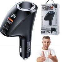 Ładowarka samochodowa REMAX Szybkie Ładowanie 88.5WPD QC 2xUSB-C + 1xUSB