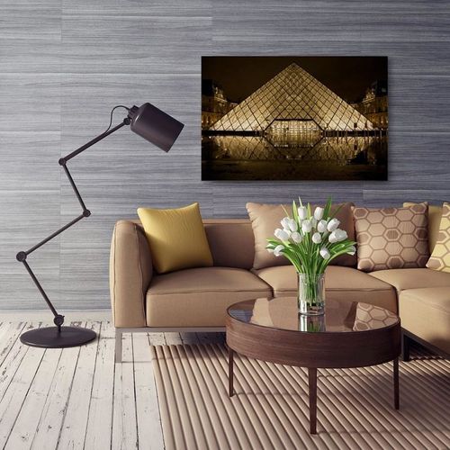 Obraz na płótnie - Canvas, Piramida Luwru 2 40x30 na Arena.pl