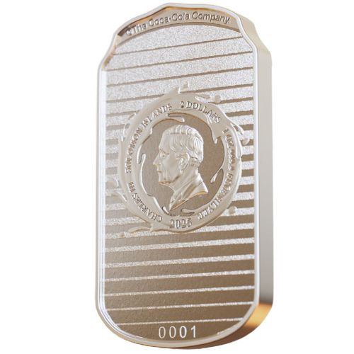Wyspy Salomona: Cherry Coke 40. rocznica kolorowana 1 uncja Srebra 2025 Can Coin na Arena.pl