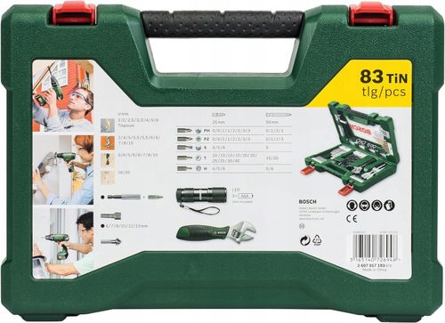 Zestaw narzędzi BOSCH V-Line Titanium (83 elementy) na Arena.pl