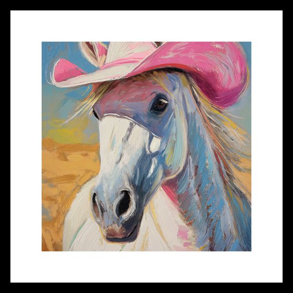 Plakat 20x20cm Różowy Kapelusz zdjęcie 3