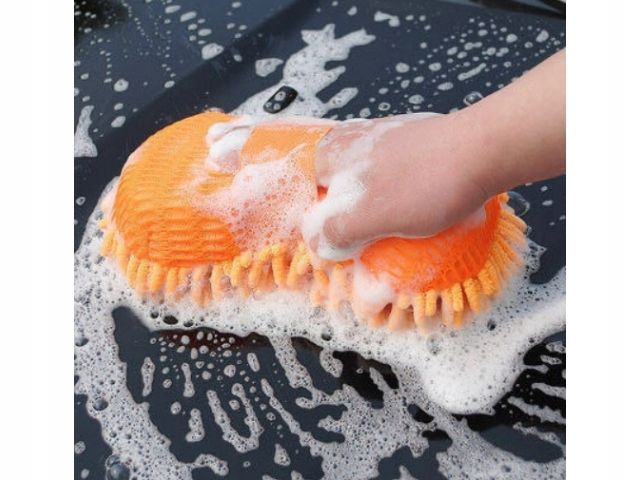 Gąbka do mycia samochodu z mikrofibry zdjęcie 2