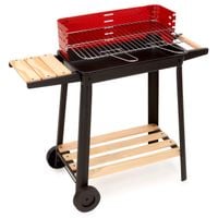 Grill węglowy, ogrodowy z regulowaną wysokością rusztu, przenośny