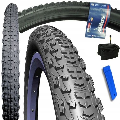 Opona rowerowa MTB 24 x 1,9 50-507 + dętka 24 + łyżka zestaw opony rowerowe na Arena.pl