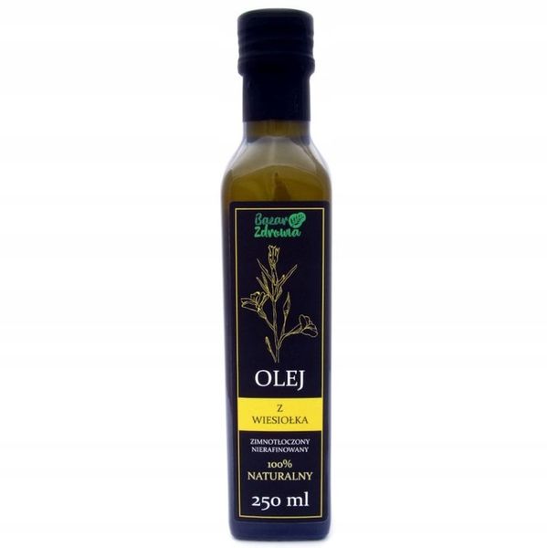Olej z wiesiołka ZIMNOTŁOCZONY VIRGIN 250ml GRATIS zdjęcie 1