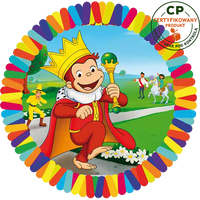 Opłatek na tort Ciekawski George