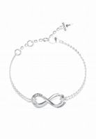 Bransoletka damska srebrna Guess nieskończoność 18cm