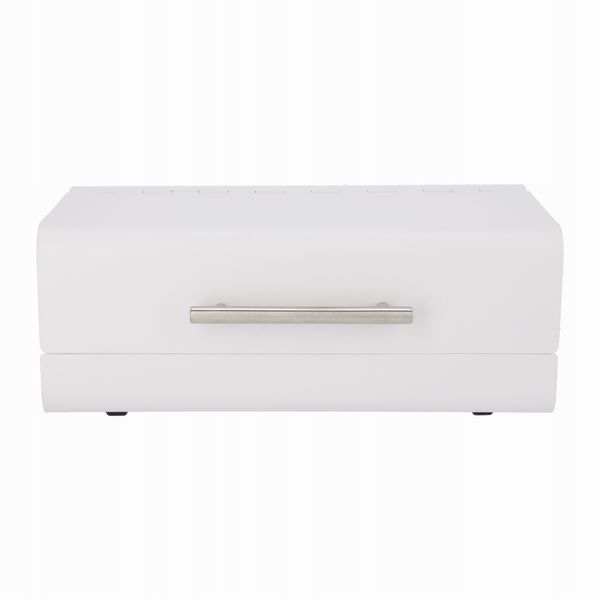 CHLEBAK POJEMNIK NA CHLEB PIECZYWO STALOWY BIAŁY zdjęcie 8