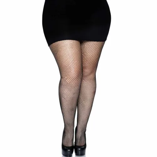 leg avenue rajstopy kabaretki plus size z tylnym szwem czarne na Arena.pl