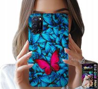 ETUI DO OPPO A52 - NIEBIESKIE MOTYLKI, MOTYL, KOBIECE WZORY