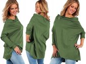 M295 bawełniana BLUZKA NARZUTKA OVERSIZE