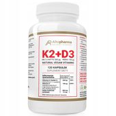 WITAMINA K2 VitaMK7 200µg + D3 4000IU Wegan 120kap