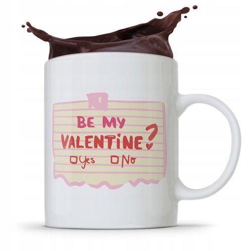 Kubek Prezent Na Walentynki Be My Valentine Z Nadrukiem Ze Zdjęciem na Arena.pl