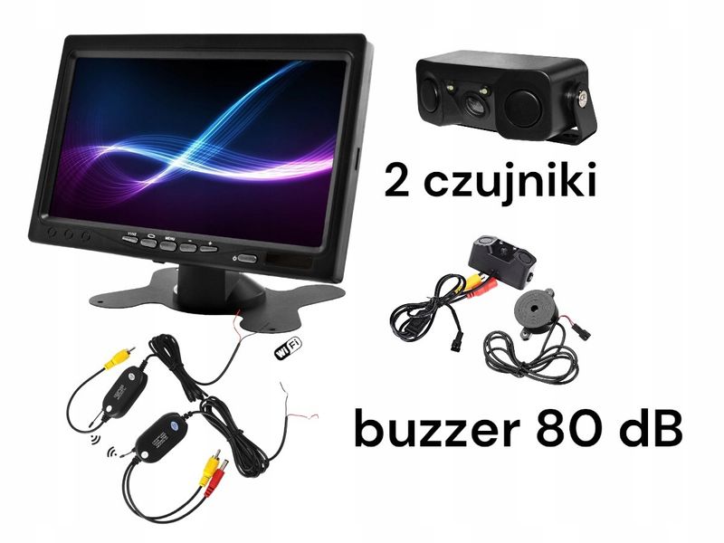 Monitor 7'' KAMERA COFANIA MODUŁ BEZPRZEWODOWY zdjęcie 3