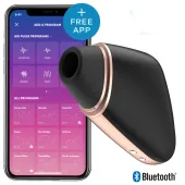 satisfyer love triangle black - model z systemem air pulse i bluetooth