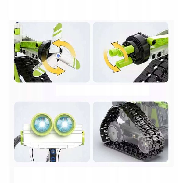 CADA KLOCKI TECHNIC ROBOT PROGRAMOWANY BOT 434EL. STEROWANY Z LED zdjęcie 11
