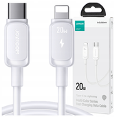 kabel joyroom multi-color series a14 usb-c / lightning 20w 1.2 m - biały