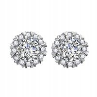 Kolczyki srebrne błyszczące cyrkonie SREBRO 925