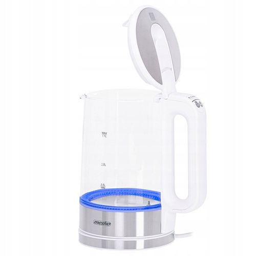 CZAJNIK ELEKTRYCZNY SZKLANY bezprzewodowy REGULACJA TEMPERATURY 1,7L BIAŁY na Arena.pl
