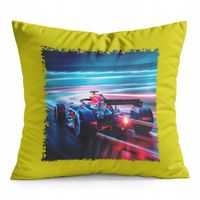 PODUSZKA ŻÓŁTA PREZENT - BOLID F1 WYŚCIGI SPORT