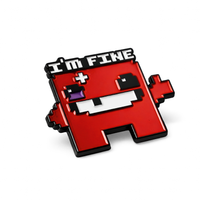 I’m Fine | 4 cm | Metal | Przypinka | Super Meat Boy