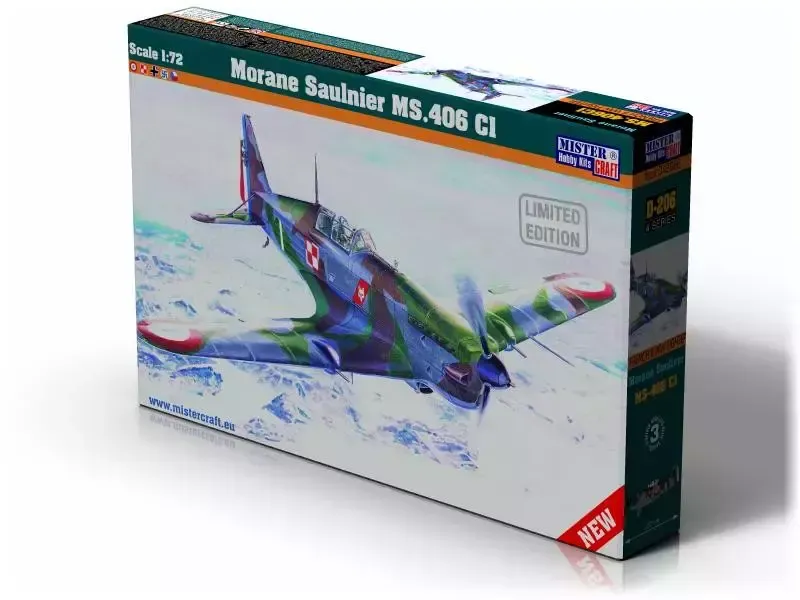 Morane Saulnier MS.406 CI, D-206, 1:72 zdjęcie 1