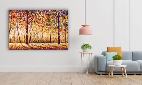 OBRAZ NA PŁÓTNIE 112 Jesień 40x30cm na Arena.pl