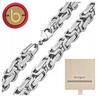 Łańcuszek męski naszyjnik splot królewski stal chirurgiczna gruby BLINGART