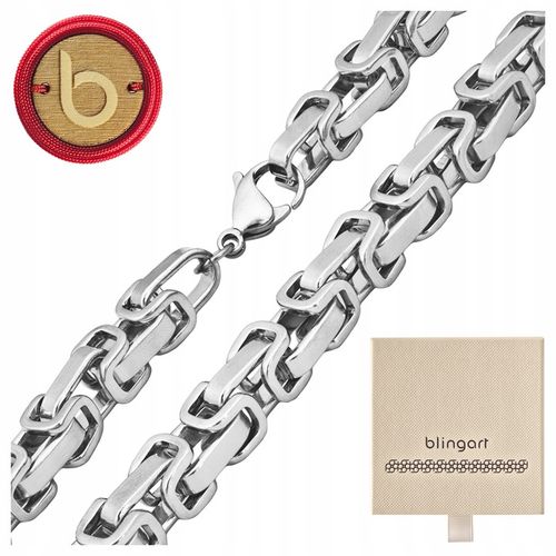 Łańcuszek męski naszyjnik splot królewski stal chirurgiczna gruby BLINGART na Arena.pl