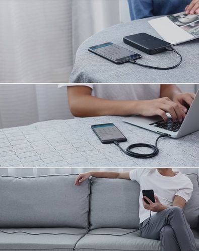 kabel przewód usb - micro usb 2.4a 480mbps 1.5m czarny na Arena.pl
