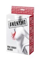 anonymo flogger, pu leather, red, 28 cm