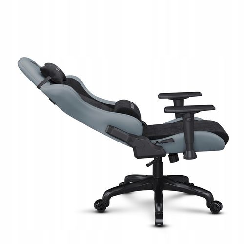 Fotel Gamingowy Biurowy Regulowany Materiał Alcantara + Ekoskóra Sense7 na Arena.pl