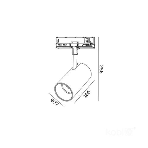 reflektor szynowy led nextrack core 35w 3cct 36° czarny kobi na Arena.pl