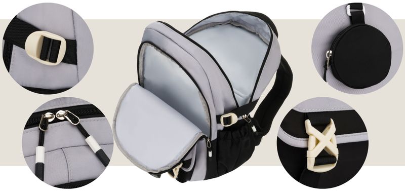 plecak ptn 8610-1334 gray zdjęcie 7