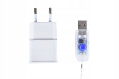 KURTYNA ŚWIETLNA LAMPKI SOPLE DRUCIKI 300 LED 3x3m GIRLANDA USB + ADAPTER na Arena.pl