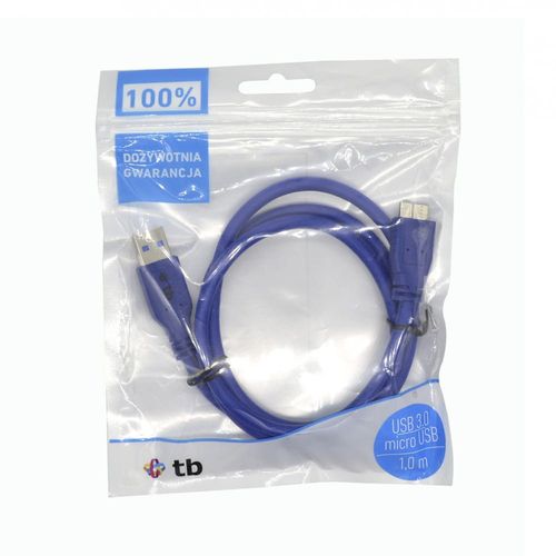 TB TB Kabel USB 3.0-Micro 1 m. niebieski na Arena.pl