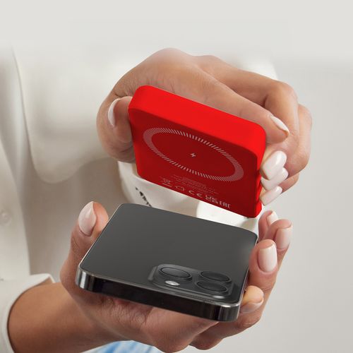 powerbank 5000 mah magsafe - czerwony na Arena.pl
