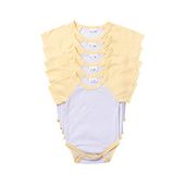 Body dziecięce z krótkim rękawem do sublimacji - żółte rękawy L