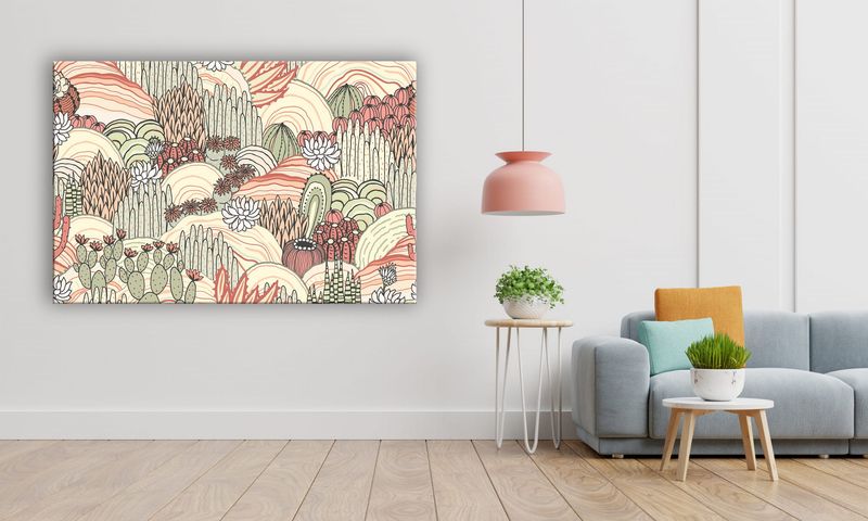 OBRAZ NA PŁÓTNIE 040 Kaktusy 90x60cm zdjęcie 5
