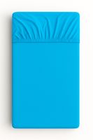 Prześcieradło bawełniane z gumką do łóżeczka 140x70 cm - turkusowe