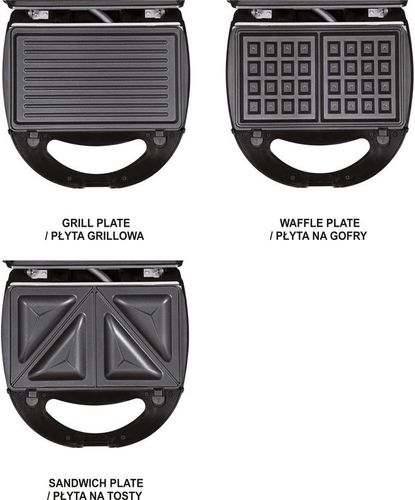 opiekacz 760w, 3w1 - w-67525 na Arena.pl